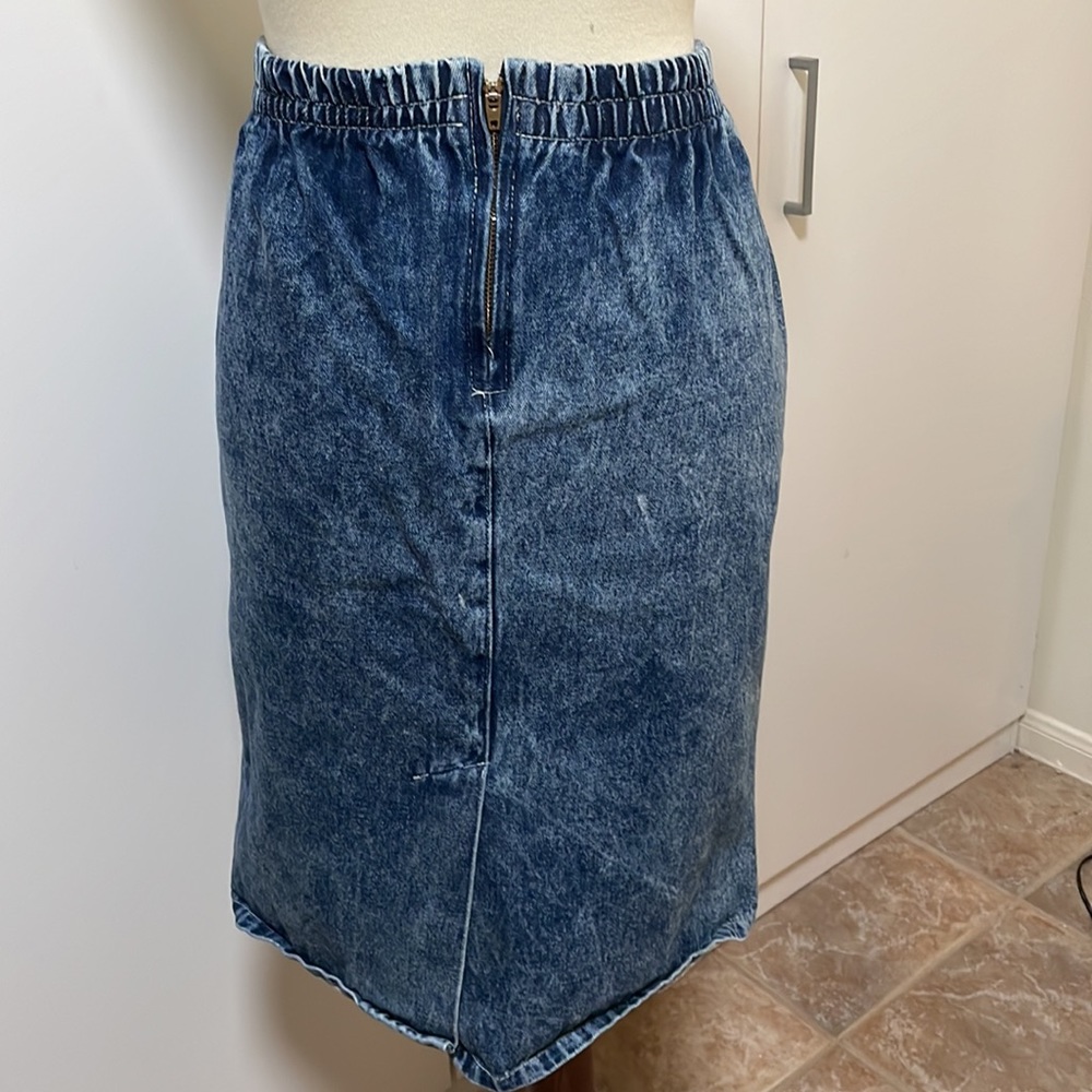 Vintage Denim Skirt * Size Large‎ * - Picture 6 of 9